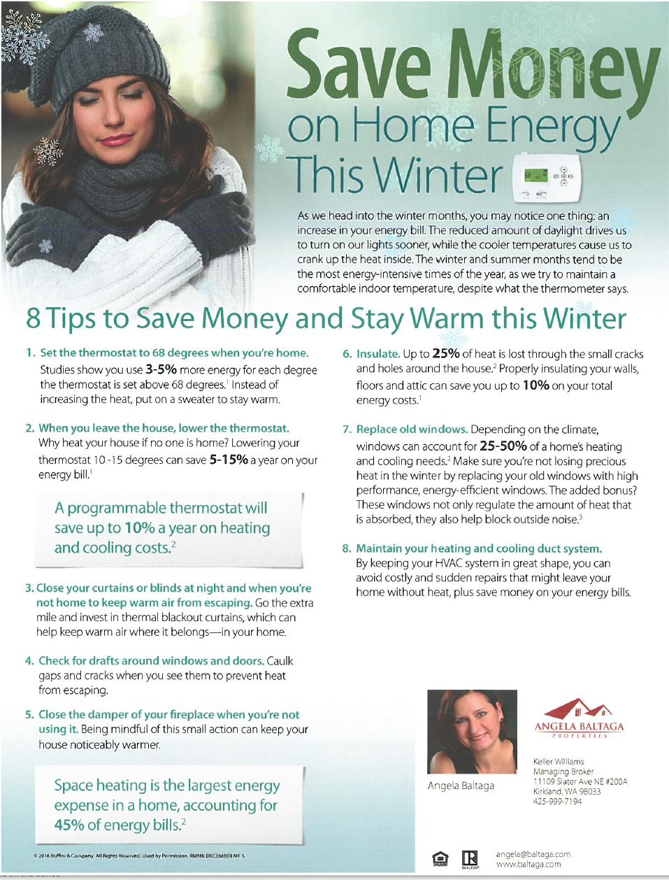 SAVE MONEY ON HOME ENERGY THIS WINTER Baltaga Group