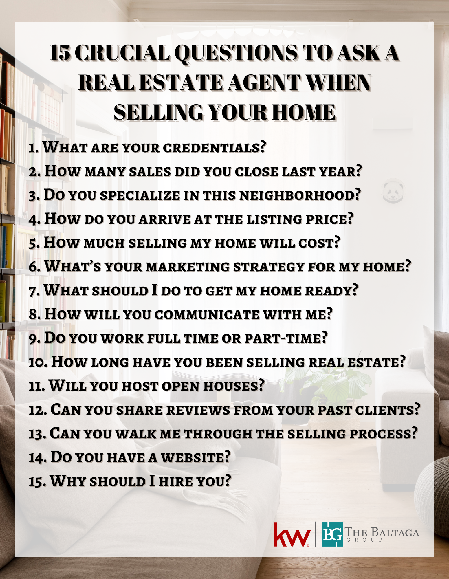 15 CRUCIAL QUESTIONS TO ASK A REAL ESTATE AGENT WHEN SELLING YOUR HOME ...
